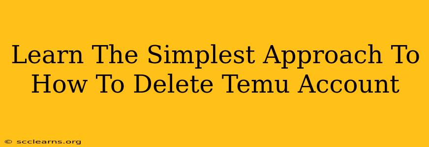 Learn The Simplest Approach To How To Delete Temu Account