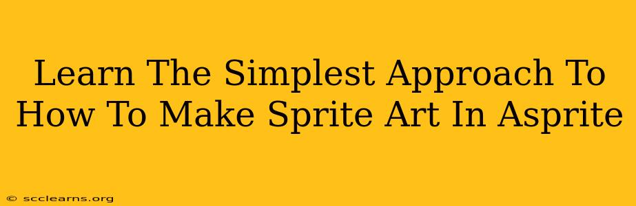 Learn The Simplest Approach To How To Make Sprite Art In Asprite