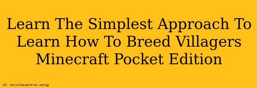 Learn The Simplest Approach To Learn How To Breed Villagers Minecraft Pocket Edition