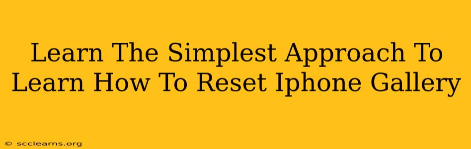 Learn The Simplest Approach To Learn How To Reset Iphone Gallery