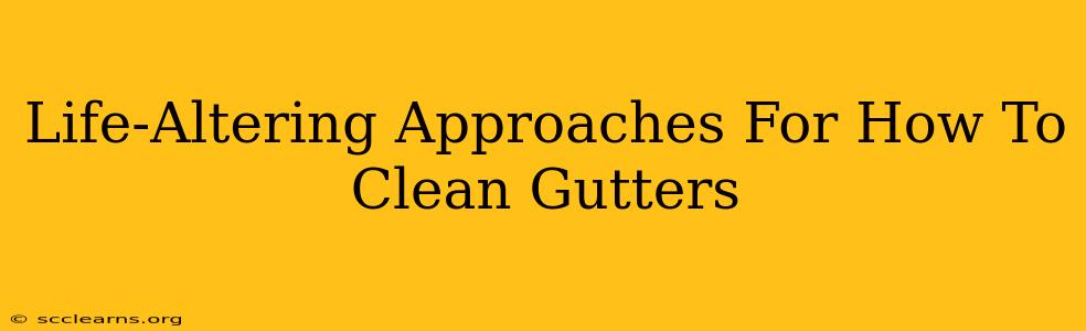 Life-Altering Approaches For How To Clean Gutters