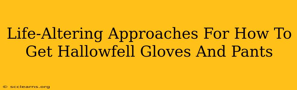 Life-Altering Approaches For How To Get Hallowfell Gloves And Pants