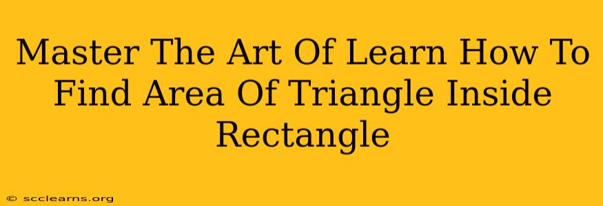 Master The Art Of Learn How To Find Area Of Triangle Inside Rectangle