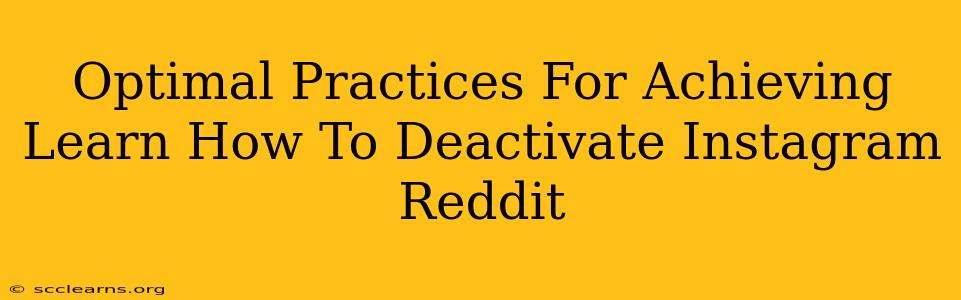 Optimal Practices For Achieving Learn How To Deactivate Instagram Reddit