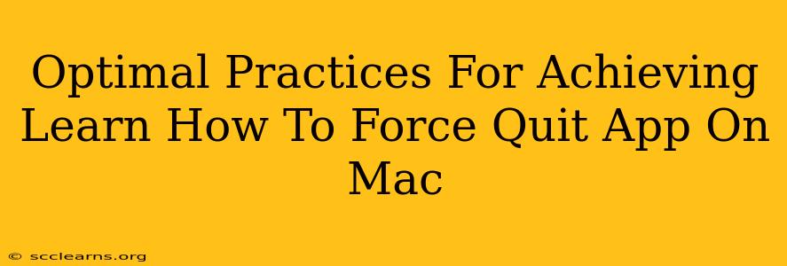 Optimal Practices For Achieving Learn How To Force Quit App On Mac