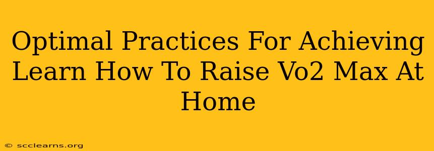 Optimal Practices For Achieving Learn How To Raise Vo2 Max At Home