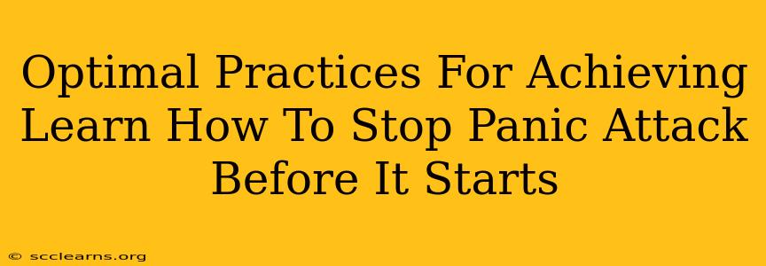 Optimal Practices For Achieving Learn How To Stop Panic Attack Before It Starts