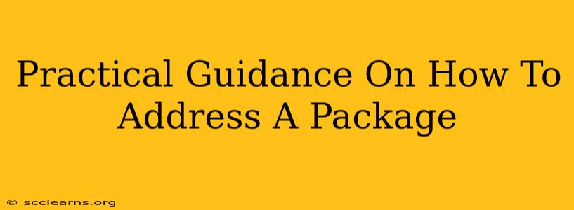 Practical Guidance On How To Address A Package