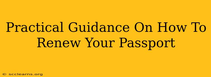 Practical Guidance On How To Renew Your Passport