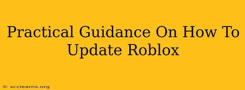 Practical Guidance On How To Update Roblox