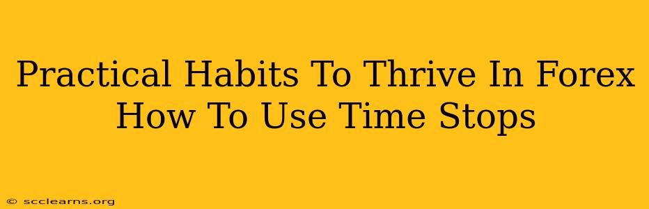 Practical Habits To Thrive In Forex How To Use Time Stops