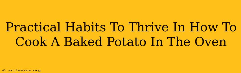 Practical Habits To Thrive In How To Cook A Baked Potato In The Oven