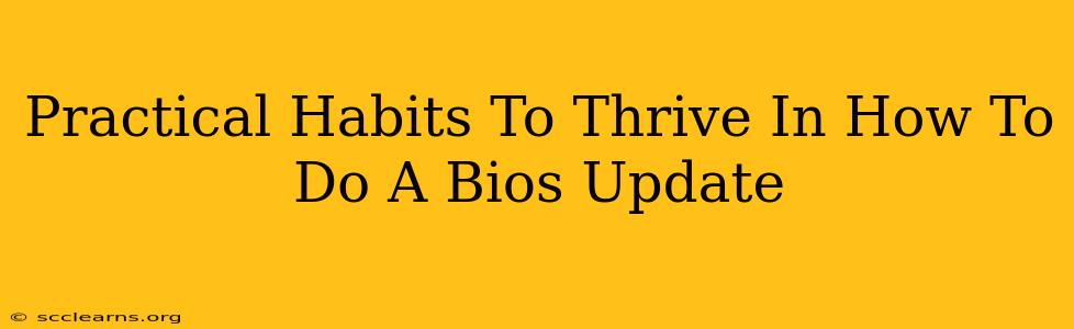 Practical Habits To Thrive In How To Do A Bios Update