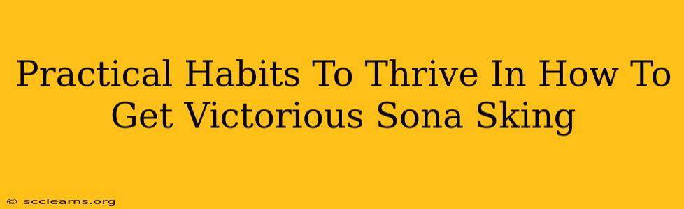 Practical Habits To Thrive In How To Get Victorious Sona Sking