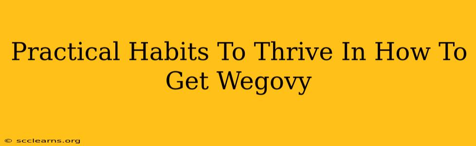 Practical Habits To Thrive In How To Get Wegovy