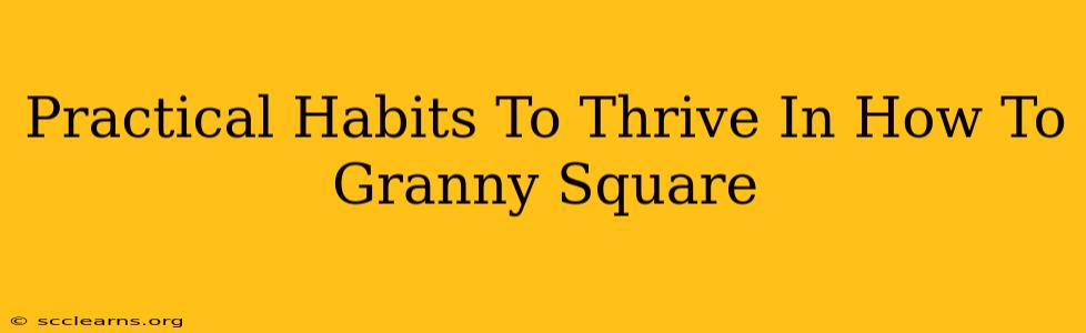 Practical Habits To Thrive In How To Granny Square