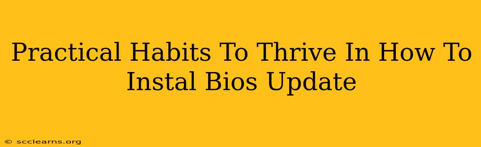 Practical Habits To Thrive In How To Instal Bios Update