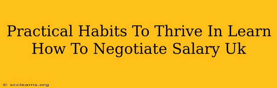 Practical Habits To Thrive In Learn How To Negotiate Salary Uk