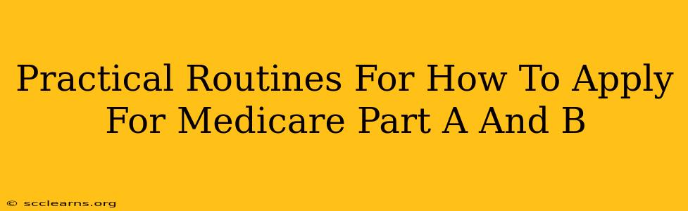 Practical Routines For How To Apply For Medicare Part A And B