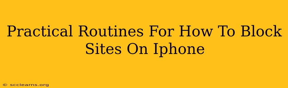 Practical Routines For How To Block Sites On Iphone