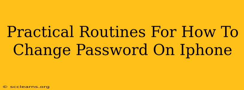 Practical Routines For How To Change Password On Iphone