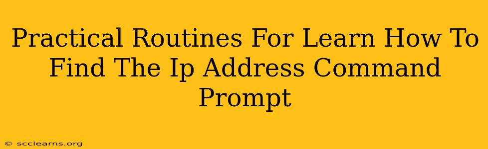 Practical Routines For Learn How To Find The Ip Address Command Prompt