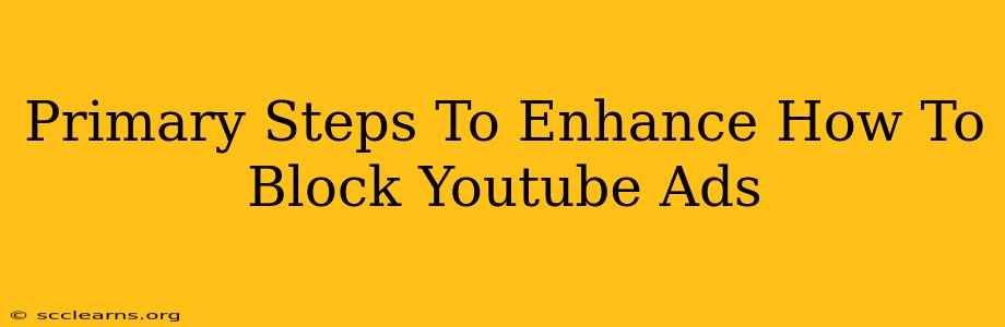 Primary Steps To Enhance How To Block Youtube Ads