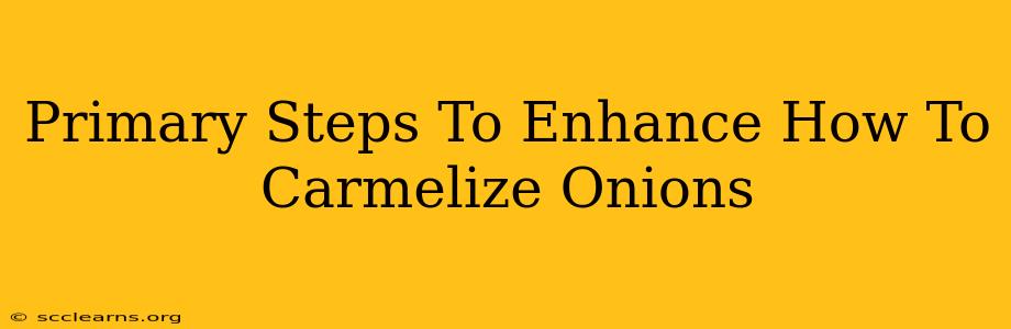 Primary Steps To Enhance How To Carmelize Onions