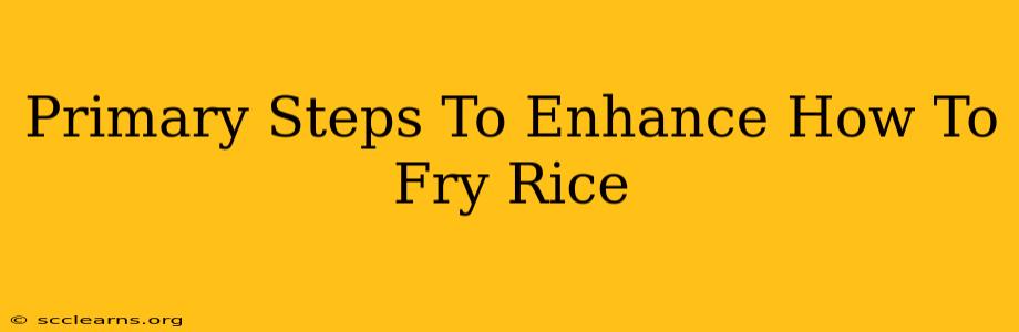 Primary Steps To Enhance How To Fry Rice