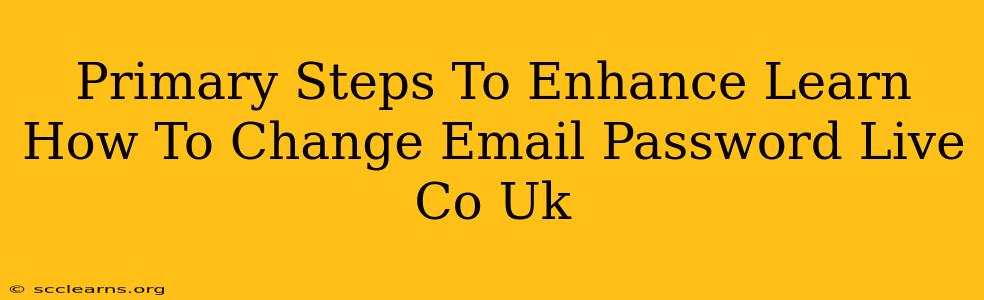 Primary Steps To Enhance Learn How To Change Email Password Live Co Uk