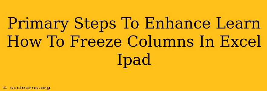 Primary Steps To Enhance Learn How To Freeze Columns In Excel Ipad