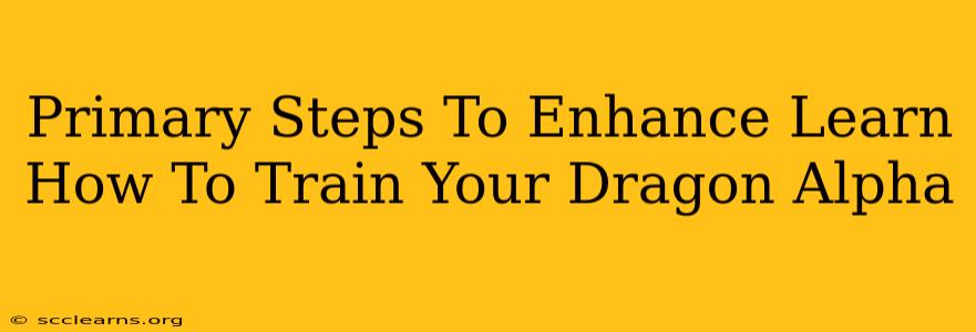 Primary Steps To Enhance Learn How To Train Your Dragon Alpha