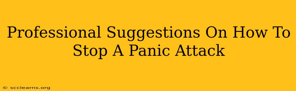 Professional Suggestions On How To Stop A Panic Attack