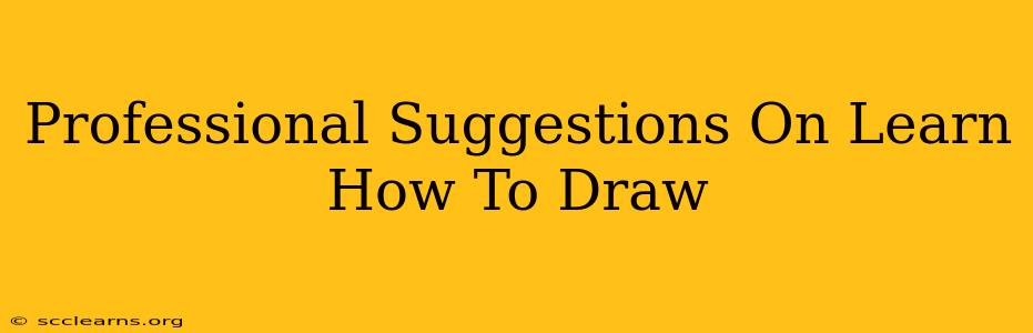 Professional Suggestions On Learn How To Draw