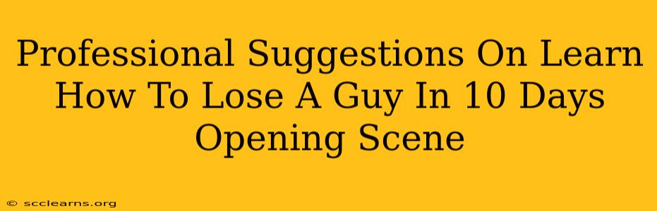 Professional Suggestions On Learn How To Lose A Guy In 10 Days Opening Scene