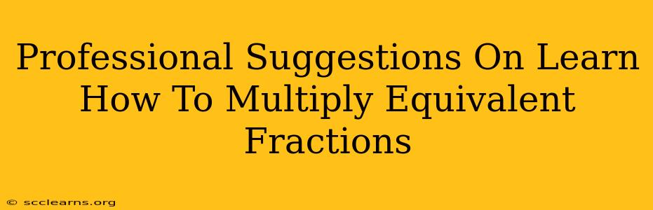 Professional Suggestions On Learn How To Multiply Equivalent Fractions