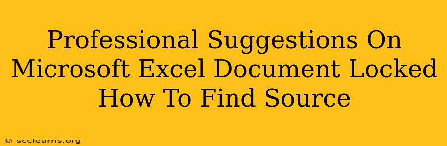 Professional Suggestions On Microsoft Excel Document Locked How To Find Source