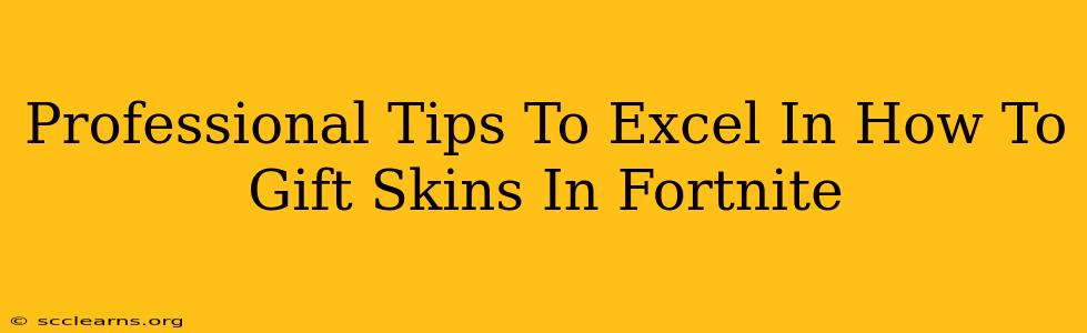 Professional Tips To Excel In How To Gift Skins In Fortnite