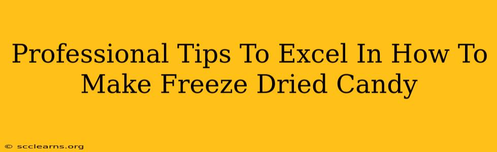 Professional Tips To Excel In How To Make Freeze Dried Candy