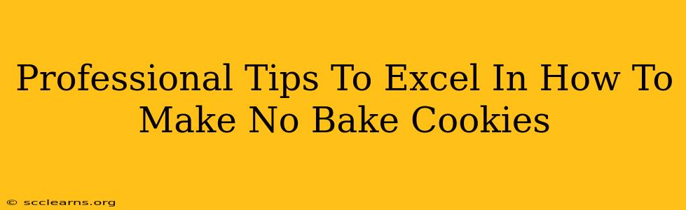 Professional Tips To Excel In How To Make No Bake Cookies