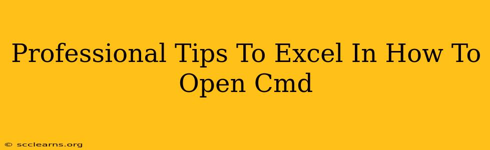 Professional Tips To Excel In How To Open Cmd