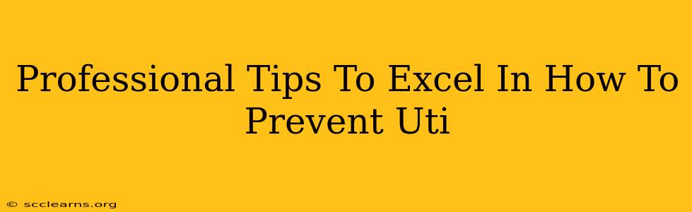 Professional Tips To Excel In How To Prevent Uti