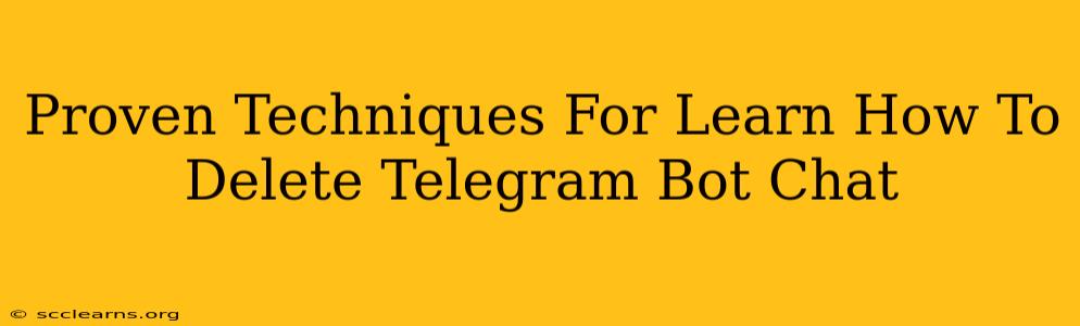 Proven Techniques For Learn How To Delete Telegram Bot Chat