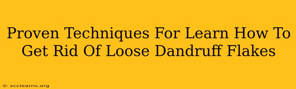 Proven Techniques For Learn How To Get Rid Of Loose Dandruff Flakes