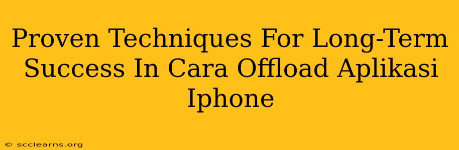 Proven Techniques For Long-Term Success In Cara Offload Aplikasi Iphone