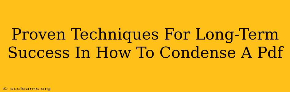 Proven Techniques For Long-Term Success In How To Condense A Pdf