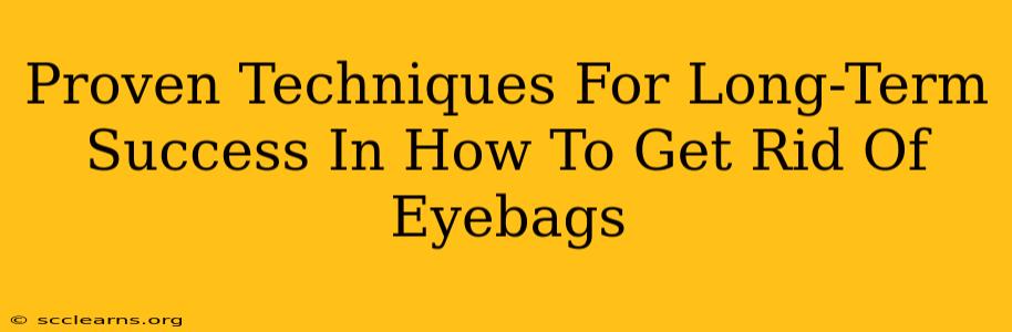 Proven Techniques For Long-Term Success In How To Get Rid Of Eyebags