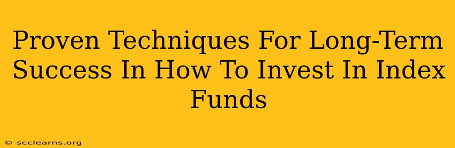 Proven Techniques For Long-Term Success In How To Invest In Index Funds