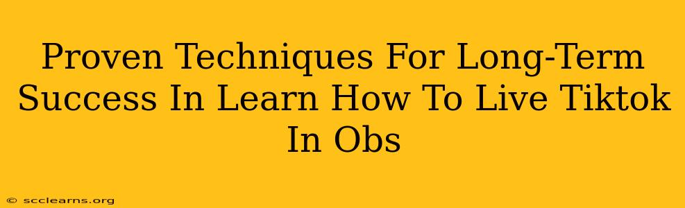 Proven Techniques For Long-Term Success In Learn How To Live Tiktok In Obs