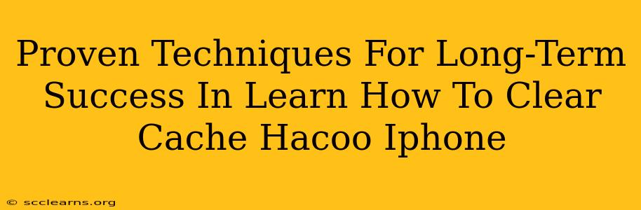 Proven Techniques For Long-Term Success In Learn How To Clear Cache Hacoo Iphone